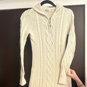 Cable Knit Sweater Dress Extra Small